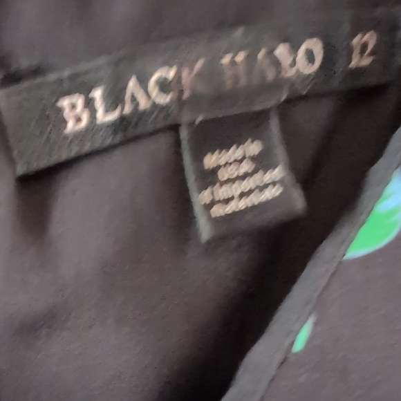 Black Halo Black and White Floral Midi Dress - Picture 2 of 12